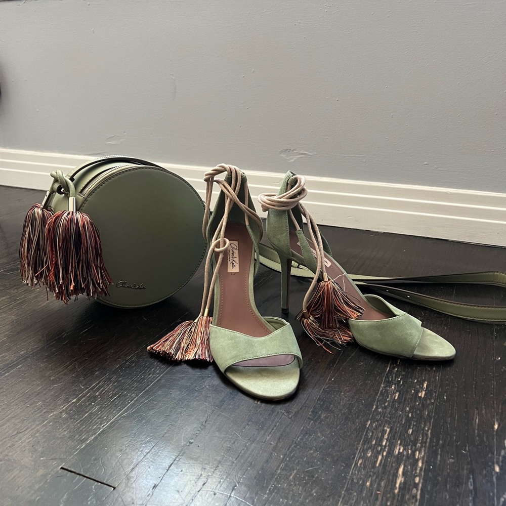 Sage Charles and Keith Heels and Bag